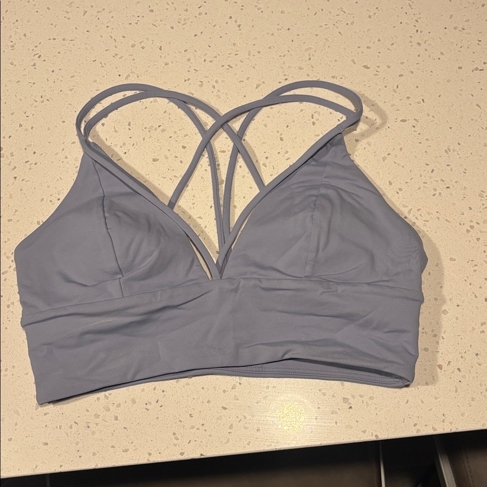Lululemon sweetheart strappy slate blue bra w/pads. New! Size 8